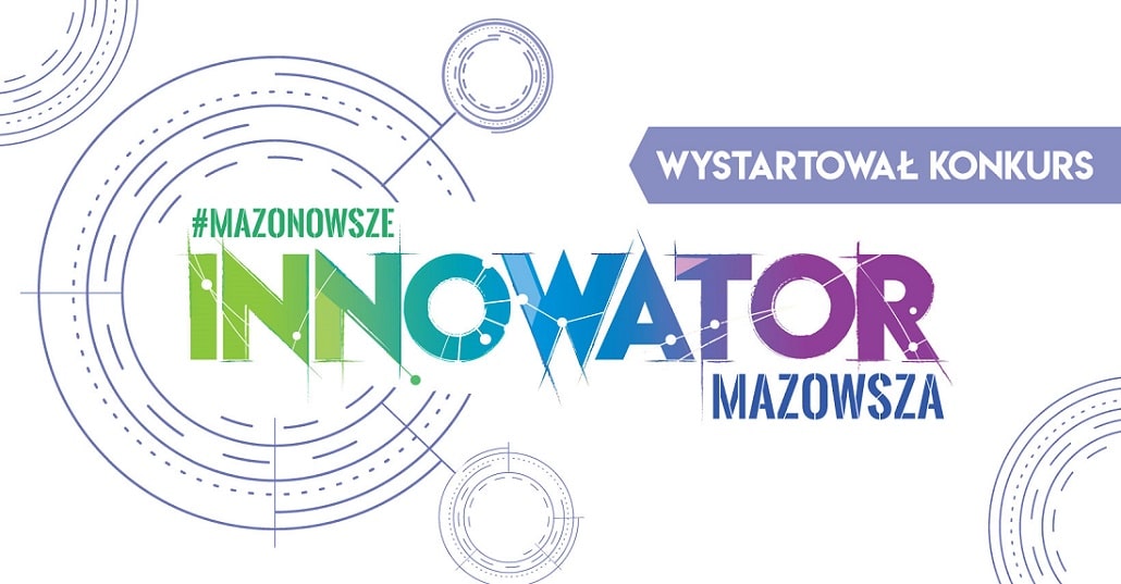 Plakat konkursu Innowator Mazowsza 2019