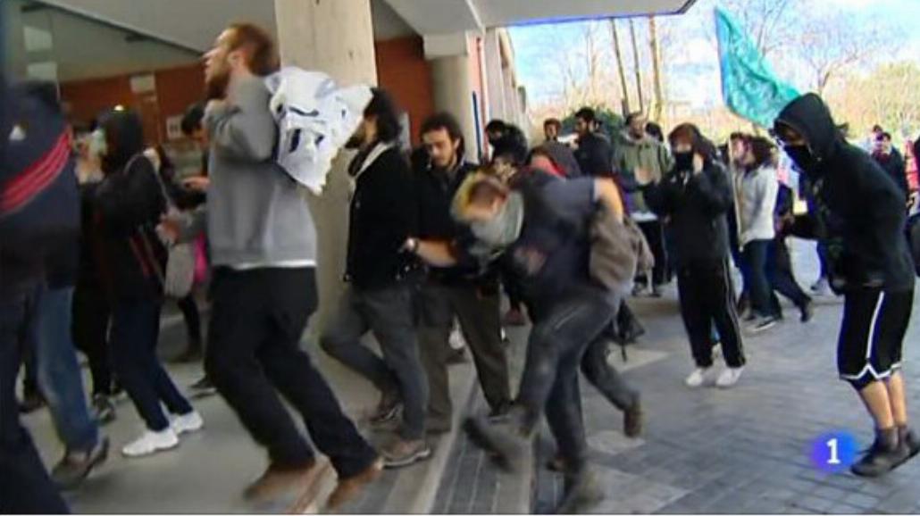 Studenci protestują w Hiszpanii
