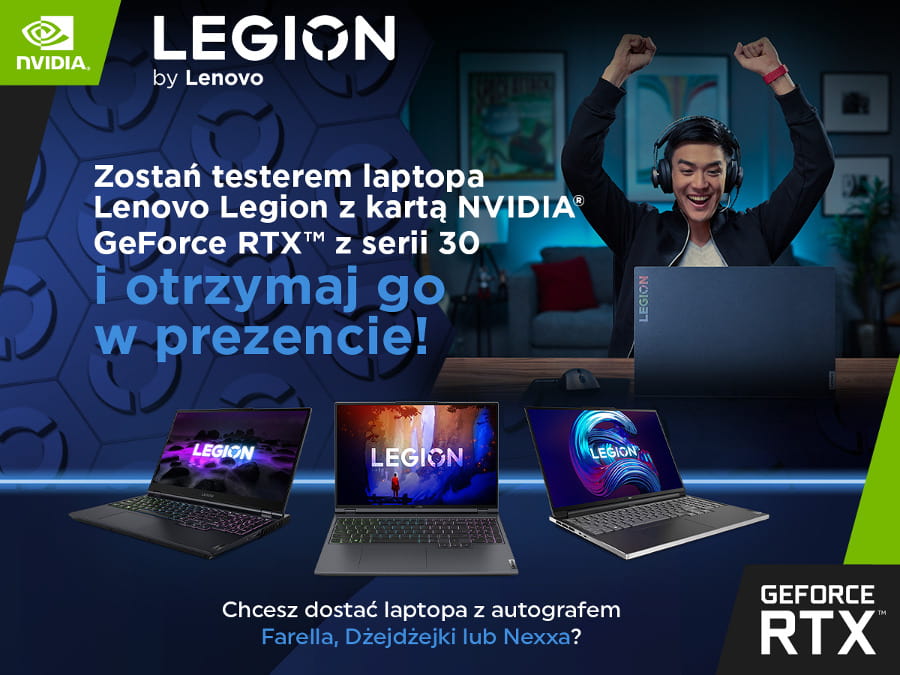 Wygraj laptopa Lenovo Legion