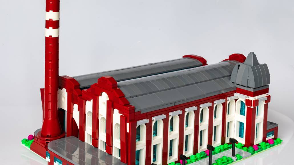 Model Elektrowni Scheiblera z Lego