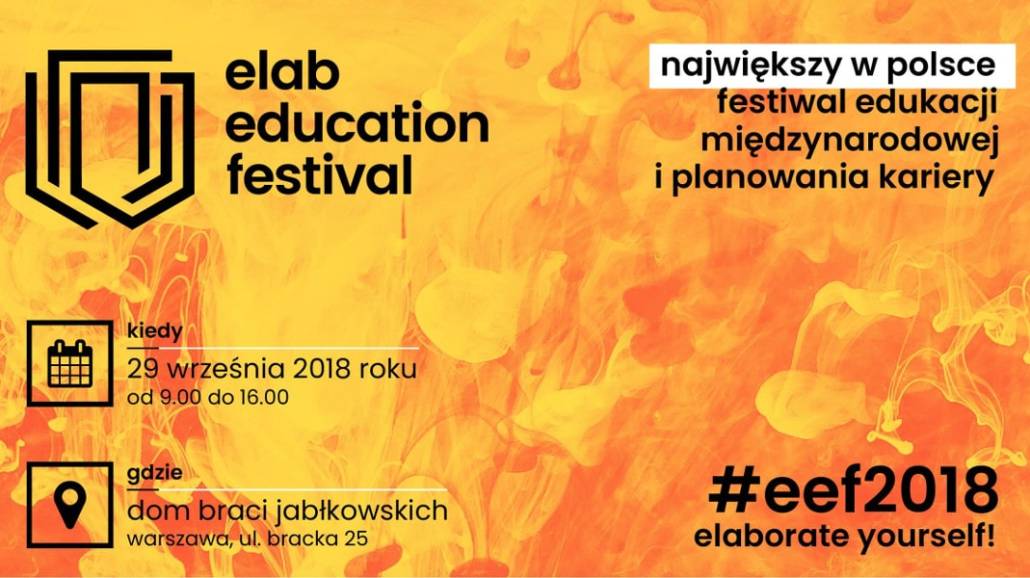 Piąta edycja Elab Education Festival odbędzie się 29 września 2018 roku.