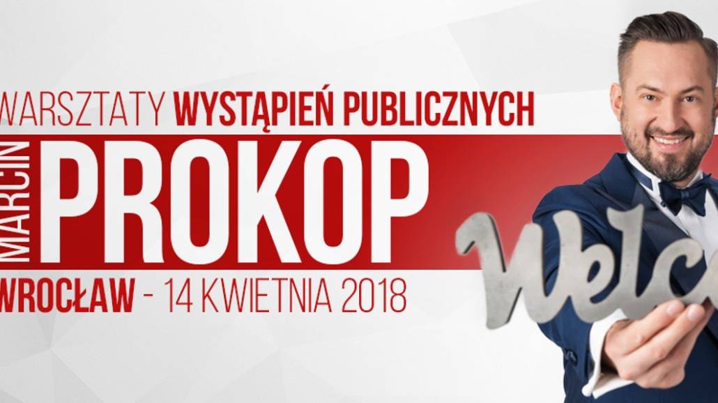 Spotkanie z Marcinem Prokopem odbędzie się 14 kwietnia 2018 roku.