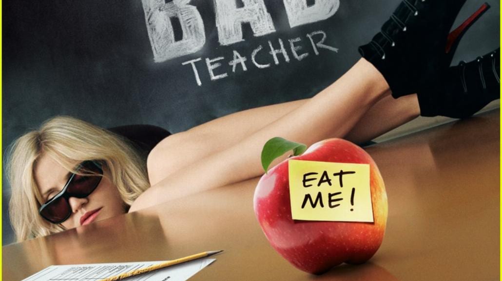 Skacowana "Bad Teacher" na plakacie