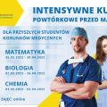 Kursy maturalne w WST w Katowicach - matematyka, biologia, chemia - matura 2022, kursy online , WTS w Katowicach