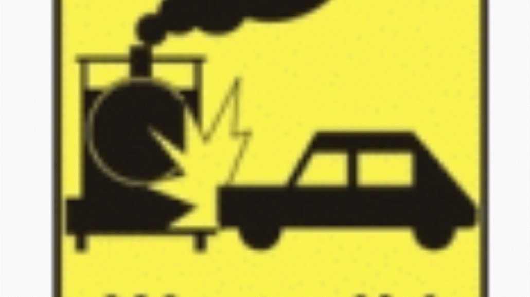 T-14d "tabliczka wskazująca przejazd kolejowy