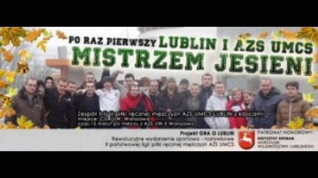 AZS UMCS Lublin mistrzem jesieni