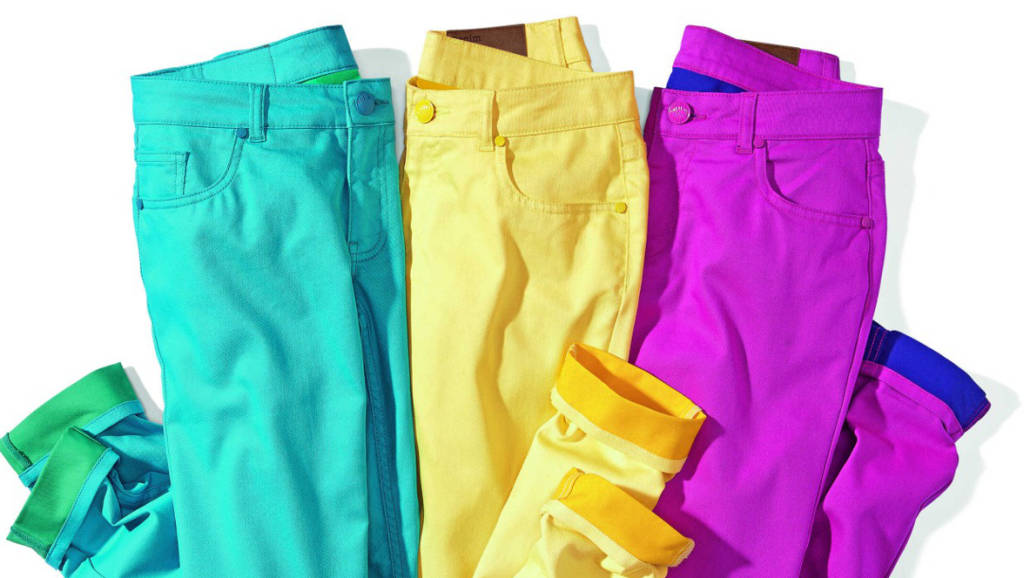 Kolorowe spodnie