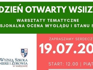 Dni otwarte w warszawskiej Wyższej Szkole Inżynierii i Zdrowia - Warsztaty, Kierunki, Dermatologia, Badania Skóry, Informacje, Harmonogram