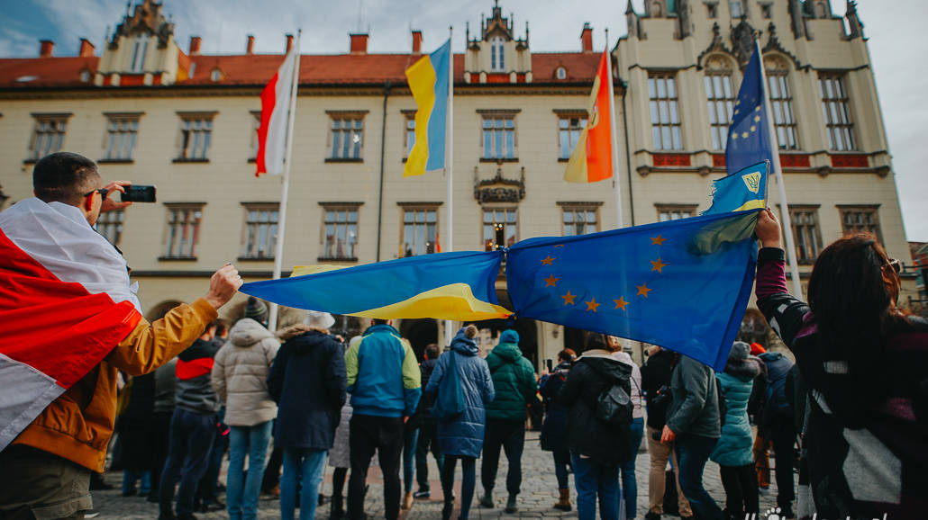 Manifestacje w solidarności z Ukrainą