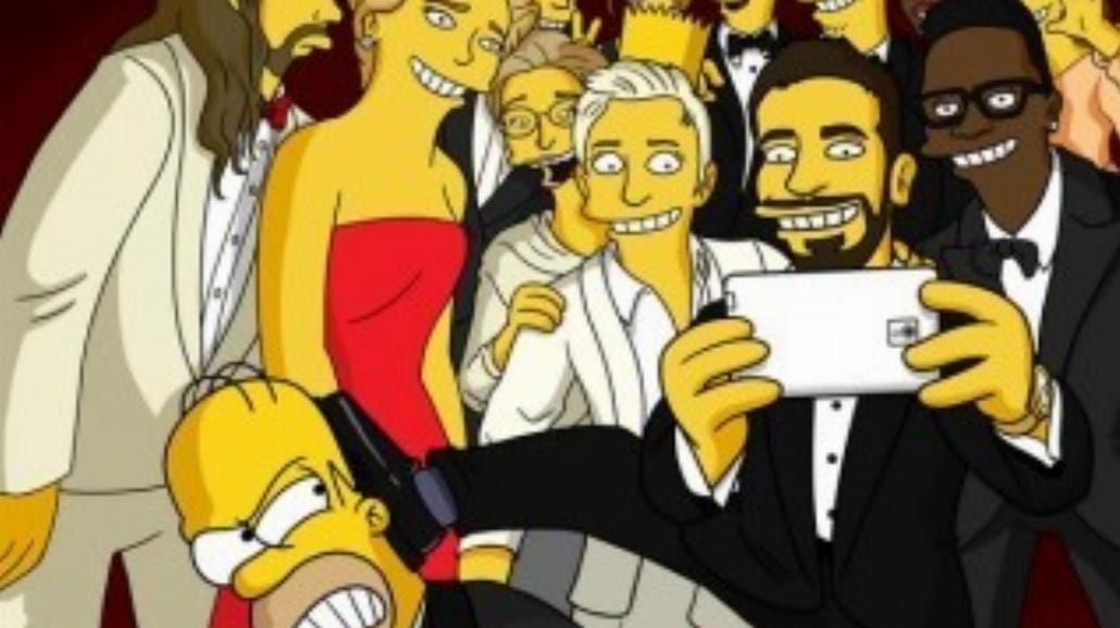 Simpsonowie w parodii oscarowej słit-foci
