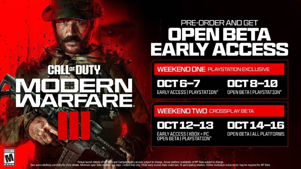 Call of Duty Modern Warfare III beta