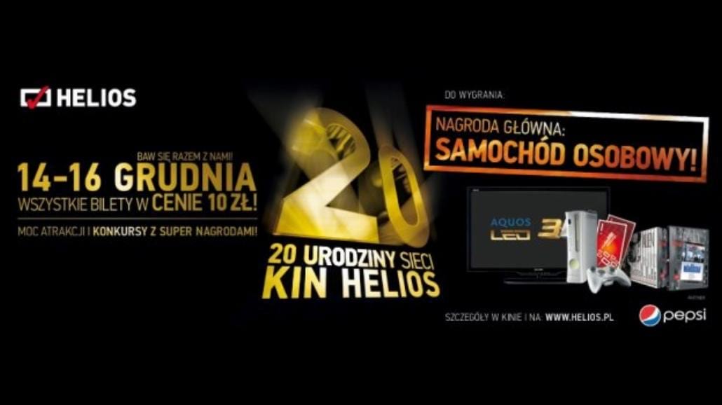 Urodzinowy weekend w Heliosie. Bilety za 10 zł!