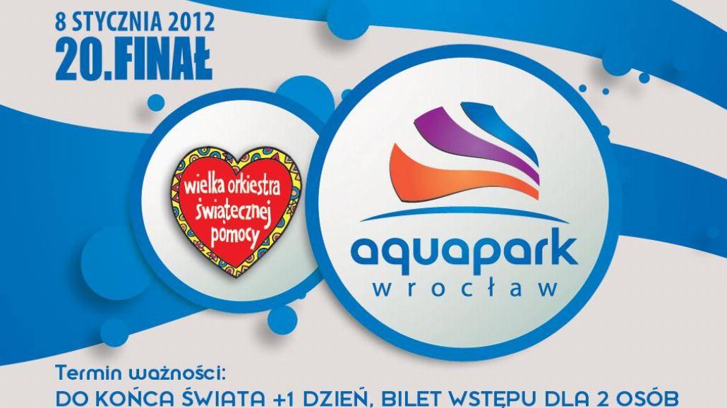 Wrocław: Aquapark gra dla WOŚP