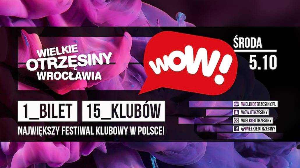 Największy festiwal klubowy w Polsce odbędzie się już w środę, 5 października!