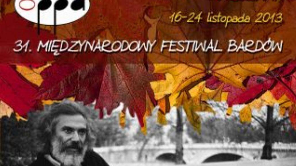 31. Międzynarodowy Festiwal Bardów w listopadzie