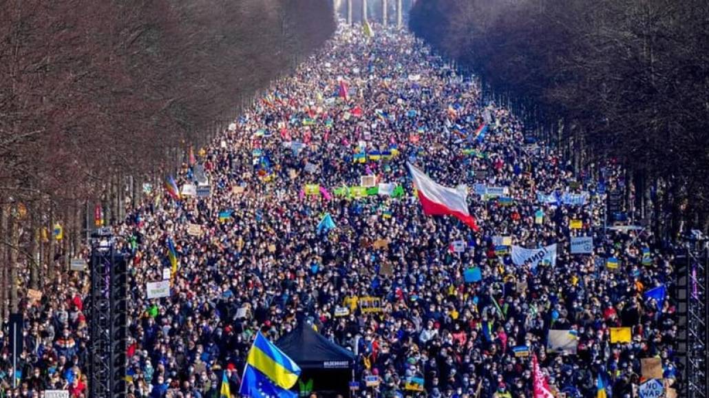 Berlin manifestacja Ukraina