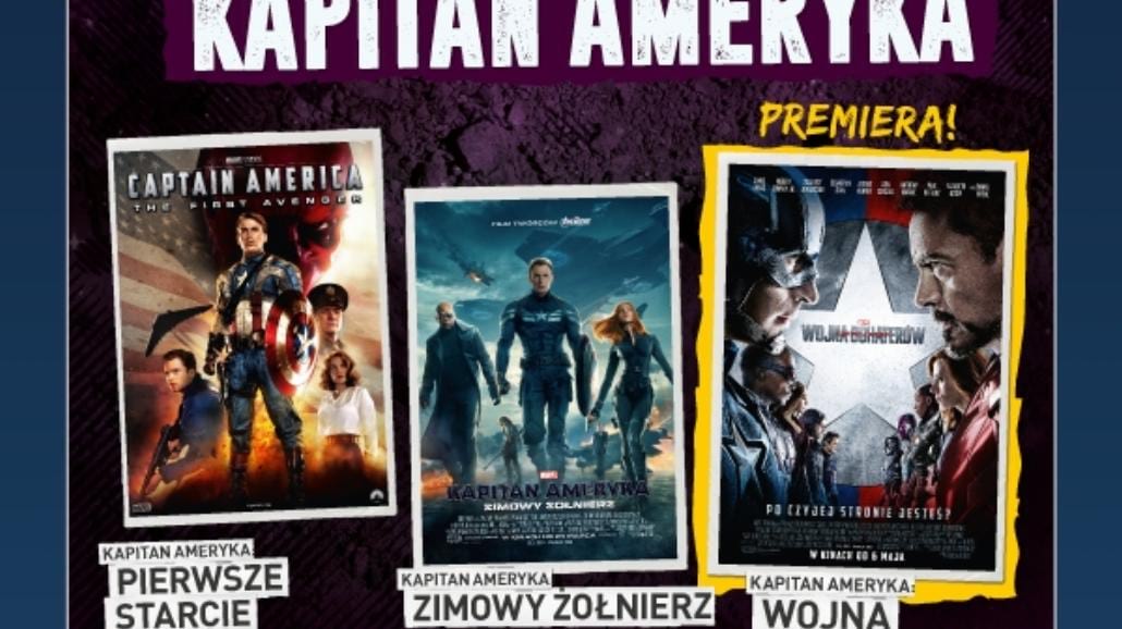 Kapitan Ameryka bohaterem maratonu filmowego w Heliosie