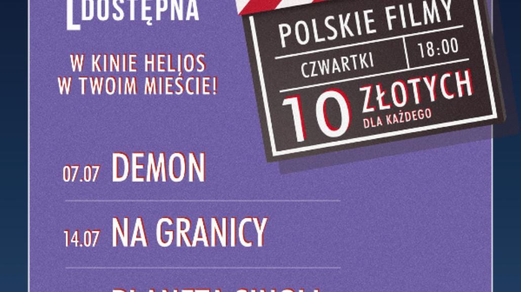 Polskie hity kinowe w lipcu za 10zł