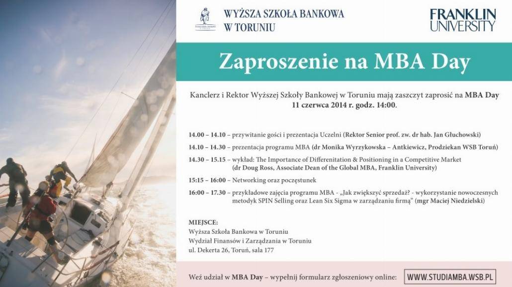 Dzień z MBA w Toruniu!